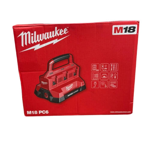 עמדת טעינה 18V ל־6 סוללות 48-59-1809 milwaukee - מבט נוסף 5