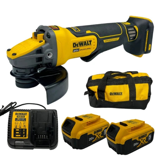 משחזת 60V20V שתי סוללות 5AH מטען DCG416 DeWalt DCG416-2-5
