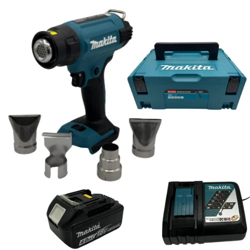 אקדח חום  18V סוללה 4HA ומטען Makita DHG181