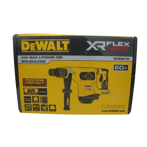 פטיש חציבה 6.1J 60V (גוף בלבד) DeWALT DCH481N - מבט נוסף 2