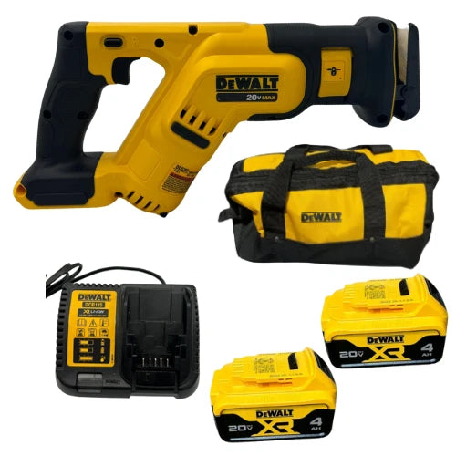 מסור חרב 20V שתי סוללות 4AH ומטען DCS387B DeWalt DCS387B-2-4