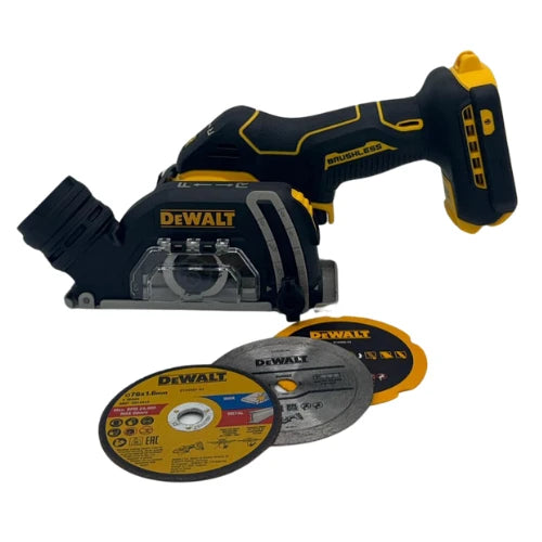 משחזת 20V 3" שתי סוללות 4AH ומטען DeWALT DCS438N - מבט נוסף 6