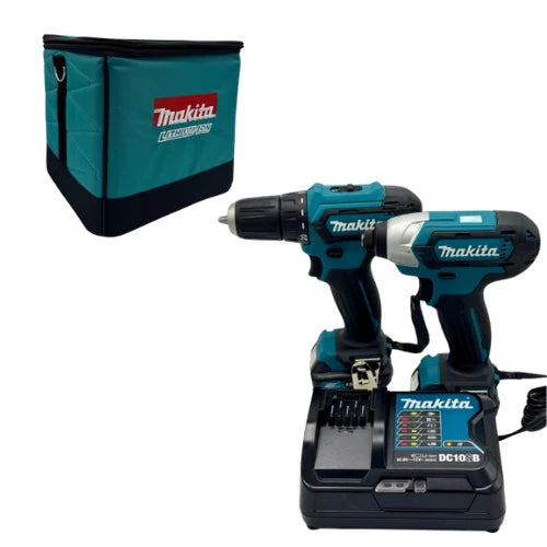 ערכת 12V מברגה ומקדחה + אימפקט makita CLX224S