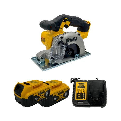 מסור עגול למתכת 20V שתי סוללות 5Ah מטען DeWALT DCS373