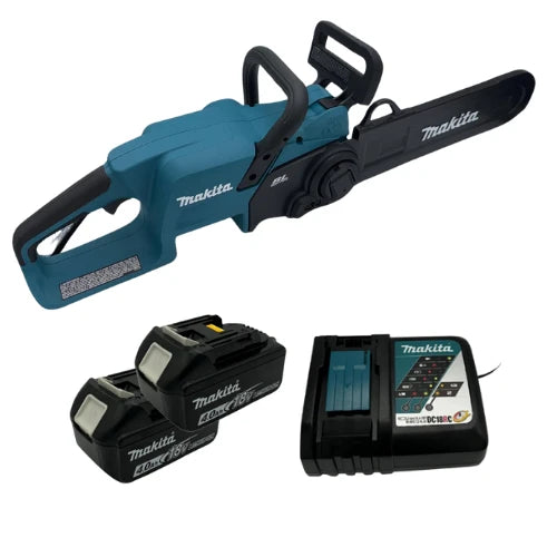 מסור שרשרת 14" 18V שתי סוללות 4AH מטען XCU11Z makita XCU11Z-2-4