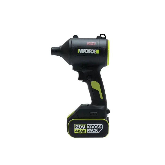 מפוח עוצמתי 20V סוללה 4AH מטען WORX WU0939 - מבט נוסף 3