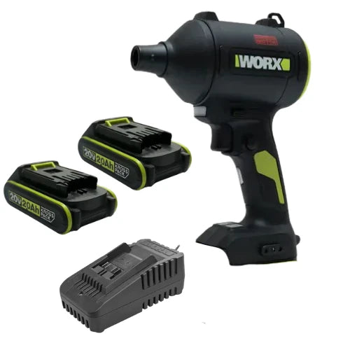מפוח מיני 20V שתי סוללות 2AH ומטען WORX WU093.9