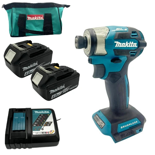 אימפקט 18V שתי סוללות 4AH ומטען XDT20 makita XDT20-2-4