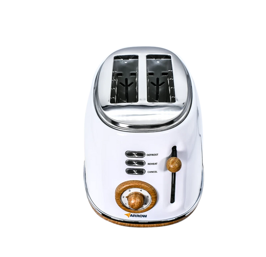 טוסטר קופץ רטרו לבן מוצרי חשמל ARROW 600500-004