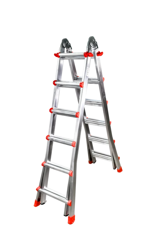 סולם אלומיניום טלסקופי מתקפל 6 שלבים SMITH 150218-007