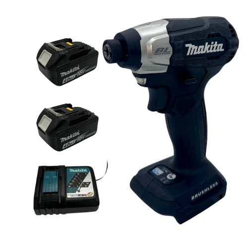 אימפקט 18V שתי סוללות 4AH ומטען XDT16 makita XDT18-2-4