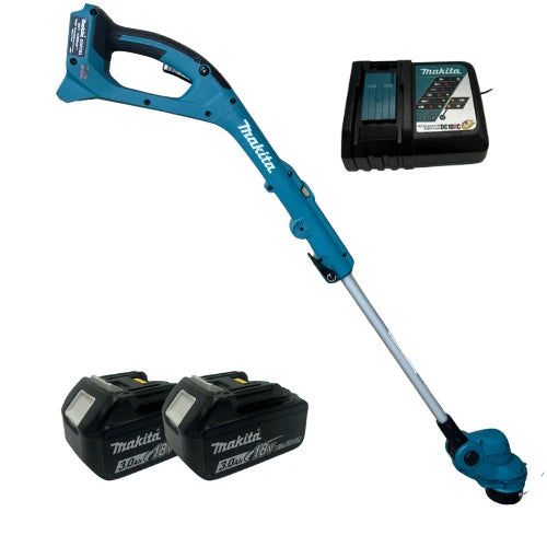 חרמש 18V שתי סוללות 3AH + מטען Makita DUR193Z
