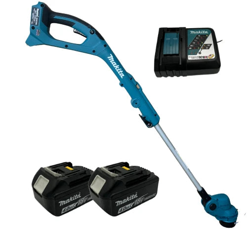 חרמש 18V שתי סוללות 4AH + מטען Makita DUR193Z
