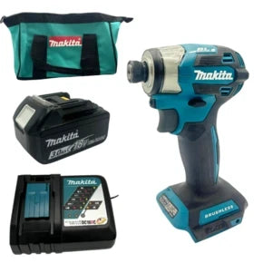 אימפקט 18V סוללה 5AH ומטען XDT20 makita XDT20-1-5