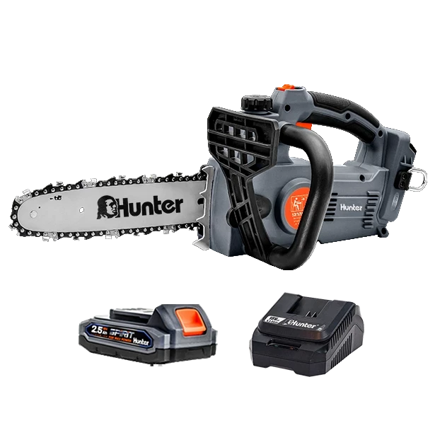 מסור שרשרת 18V סוללה 2.5Ah ומטען 102908-004 HUNTER