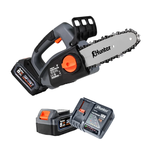 מסור שרשרת נטען "8 18V - סוללה 5Ah מטען 6.5A HUNTER Hunter 102908-006
