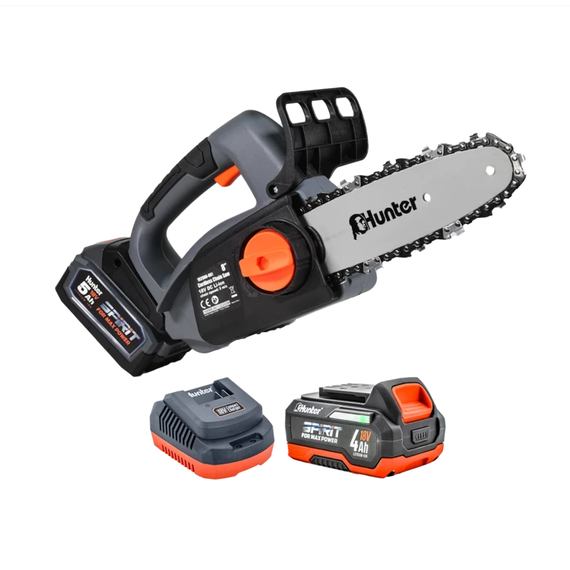 מסור שרשרת 18V סוללה 4Ah ומטען Hunter 102908-011