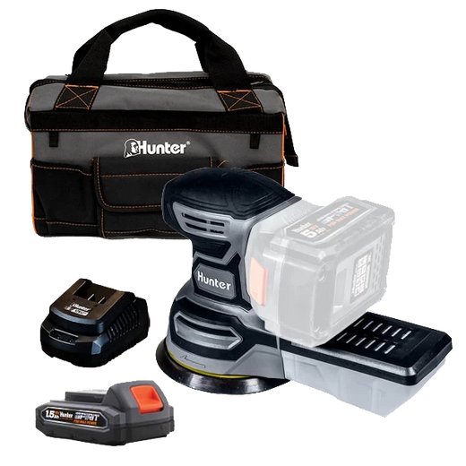מלטשת 18V סוללה 1.5Ah ומטען Hunter 100502-003