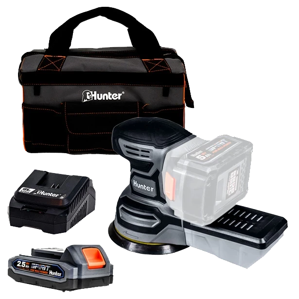 מלטשת 18V סוללה 2.5Ah ומטען 100502-004 HUNTER