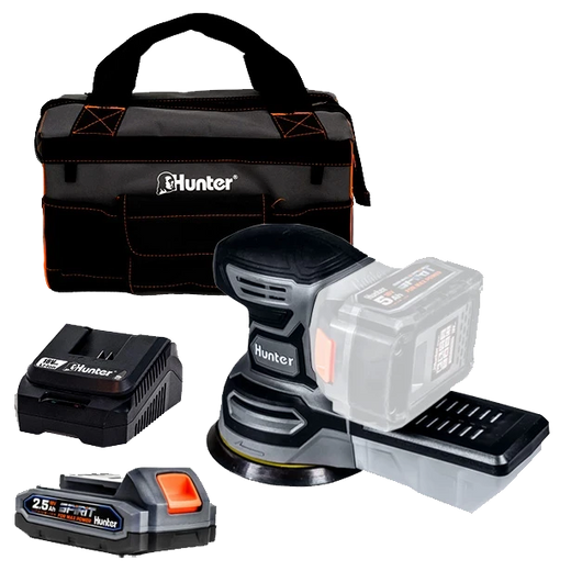 מלטשת 18V סוללה 2.5Ah ומטען Hunter 100502-004
