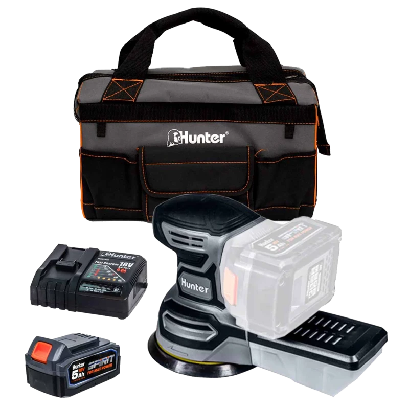מלטשת 18V סוללה 5Ah ומטען 100502-005 HUNTER