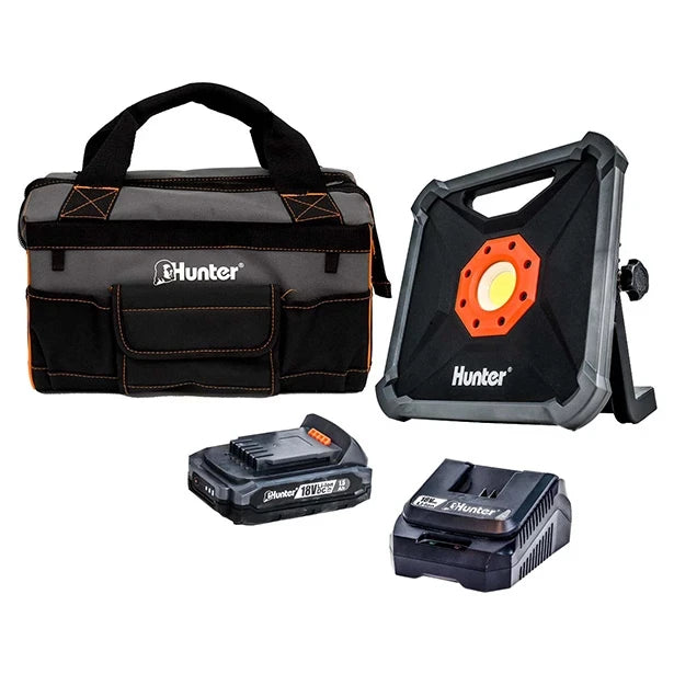 פרוז'קטור לד 18V סוללה 1.5Ah ומטען HUNTER 101716-003