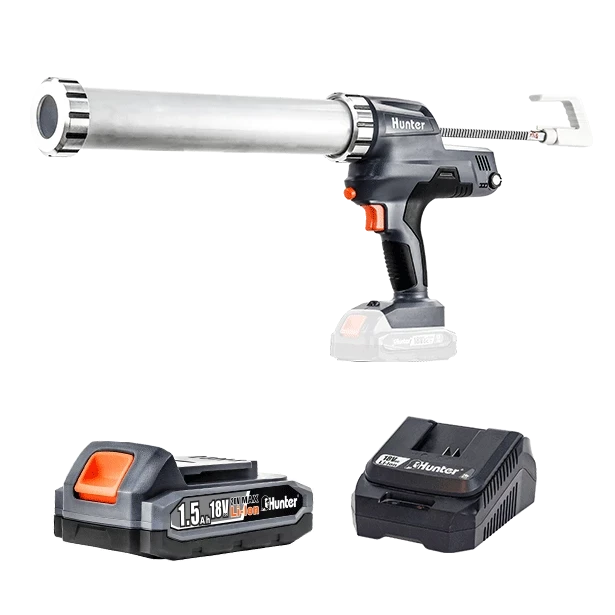 אקדח מרק נטען 18V - סוללה 1.5Ah מטען 3A Hunter