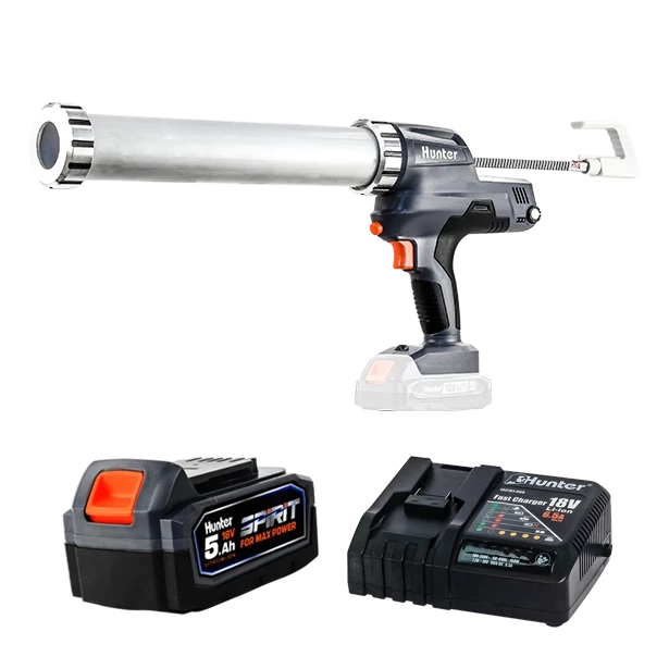 אקדח מרק נטען 18V - סוללה 5Ah מטען 6.5A Hunter