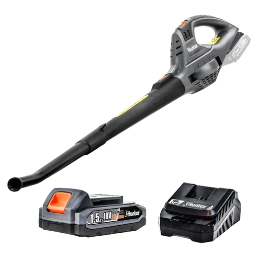 מפוח עלים נטען 18V - סוללה 1.5 Ah מטען 3A Hunter 102800-004