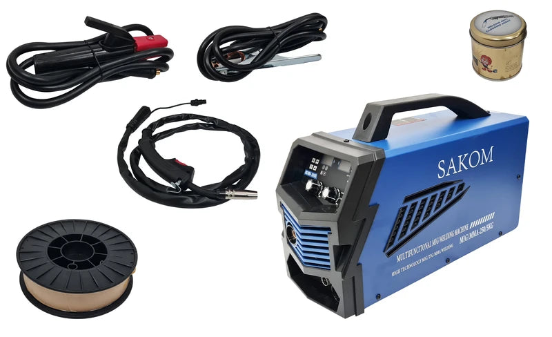 רתכת CO2 250A ללא גז + סליל ריתוך 1KG 1mm SAKOM - מבט נוסף 4