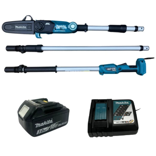 מסור שרשרת 8" 3 מ' סוללה 3AH+מטען Makita DUA200