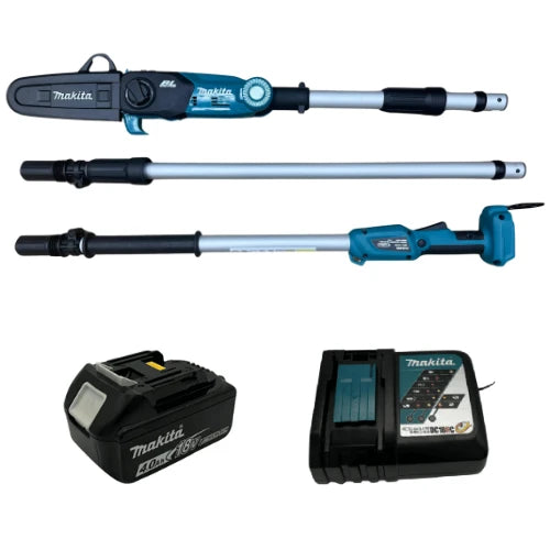 מסור שרשרת 8" 3 מ' סוללה 4AH+מטען Makita DUA200