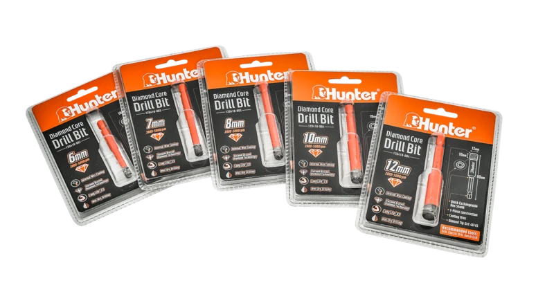 מקדח יהלום ראש ביט 8 ממ Hunter - מבט נוסף 3