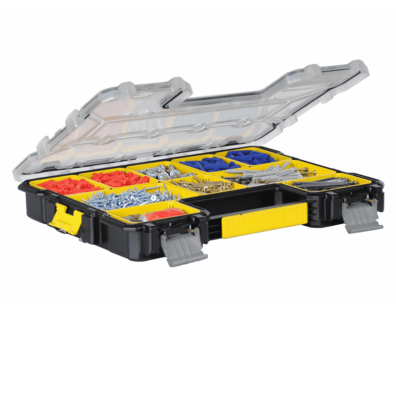 ארגינייזר 10 תאים שטוח סגר פלסטיק STANLEY STANLEY FATMAX - מבט נוסף 2
