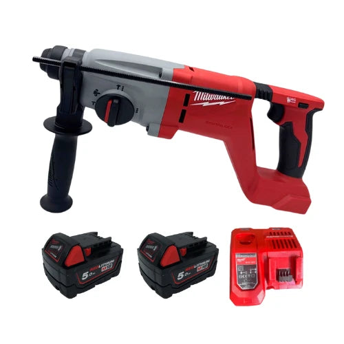 פטישון 18V שתי סוללות 5AH + מטען 2613-20 Milwaukee