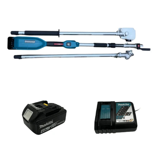 סט חרמש ומסור 18V סוללה 4AH + מטען Makita XUX02SM1X4