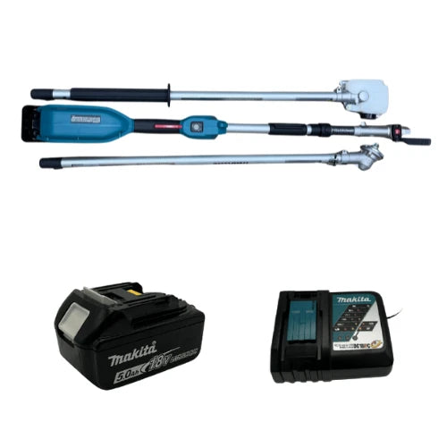 סט חרמש ומסור 18V סוללה 5AH + מטען Makita XUX02SM1X4