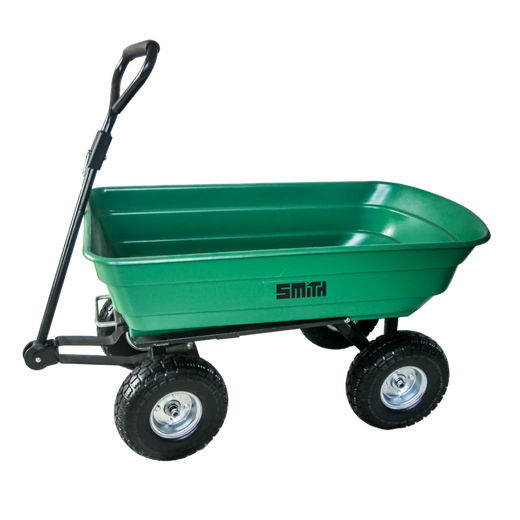 עגלת משא לשטח ולגינה דגם משופר 75 ליטר Heavy Duty SMITH 151603-002