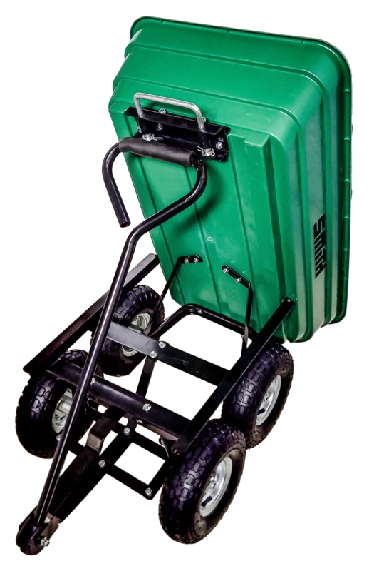 עגלת משא לשטח ולגינה דגם משופר 75 ליטר Heavy Duty Smith - מבט נוסף 2