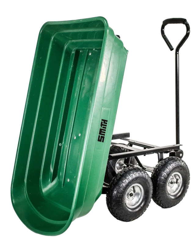 עגלת משא לשטח ולגינה דגם משופר 75 ליטר Heavy Duty Smith - מבט נוסף 6