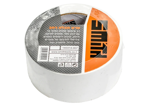 סרט חבלה לבן איכותי 25X48mm מטר SMITH 140314-007