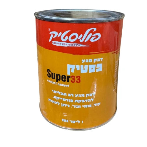 דבק מגע 1 ליטר סופר 33 פולי 89074