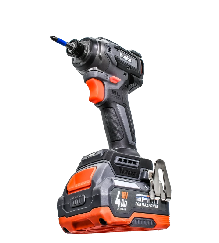 אימפקט 18V שתי סוללות 4AH + מטען 100312-033 HUNTER - מבט נוסף 11