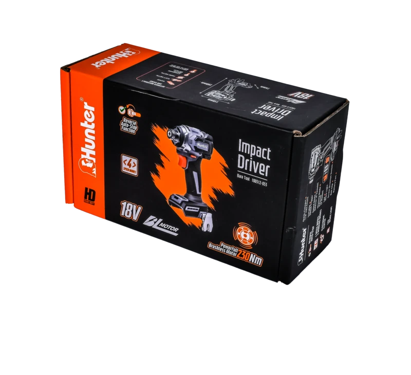 אימפקט ברשלס קומפקטית 18 וולט Hunter + סוללה 2.5 Ah + מטען - מבט נוסף 8