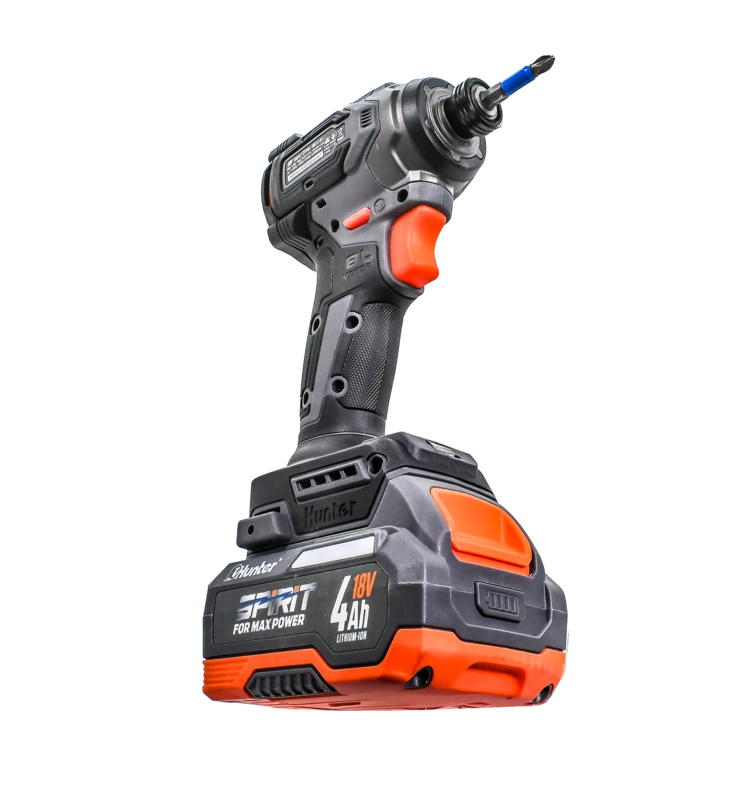 אימפקט ברשלס קומפקטית 18V Hunter + שתי סוללות 1.5 Ah + מטען - מבט נוסף 9