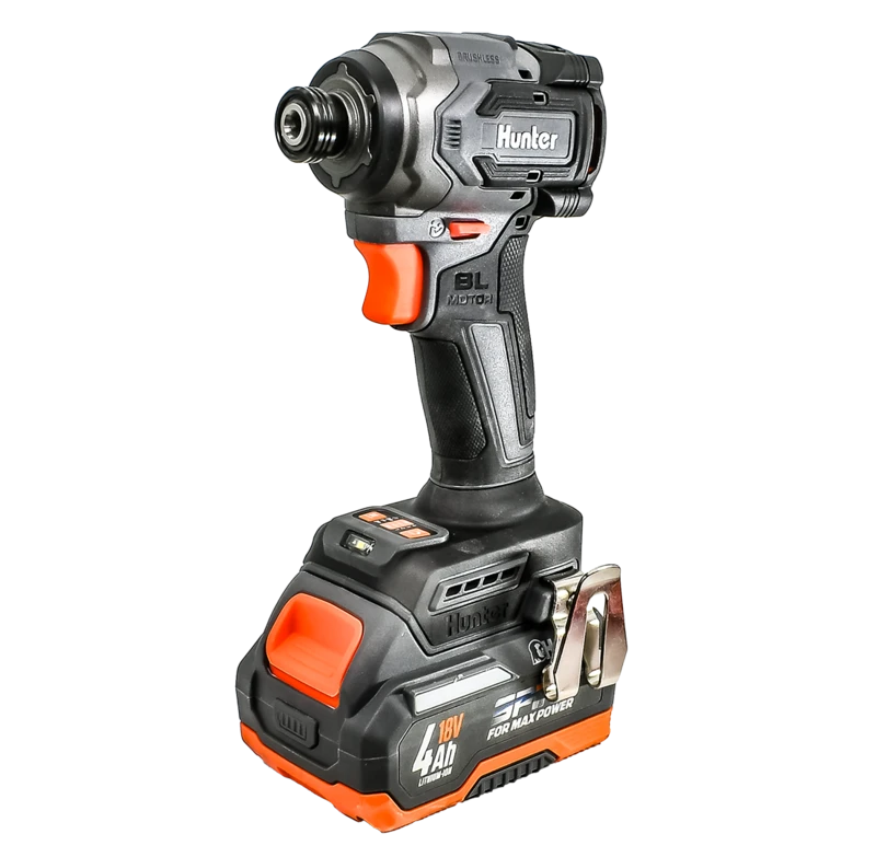 אימפקט ברשלס קומפקטית 18V Hunter + שתי סוללות 1.5 Ah + מטען - מבט נוסף 12