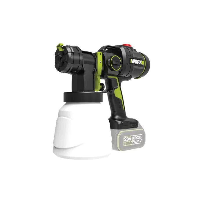 אקדח ריסוס צבע נטען 20V סוללה 2Ah ומטען WORX WU056.9 - מבט נוסף 2
