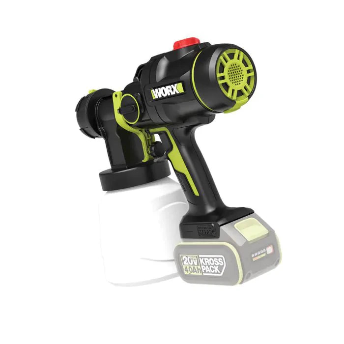 אקדח ריסוס צבע נטען 20V סוללה 2Ah ומטען WORX WU056.9 - מבט נוסף 4