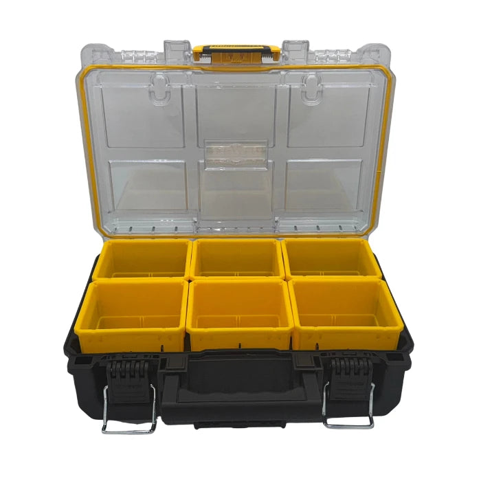 ארגז ארגונית ToughSystem 2.0 חצי רוחב עם מכסה שקוף DeWALT - מבט נוסף 3