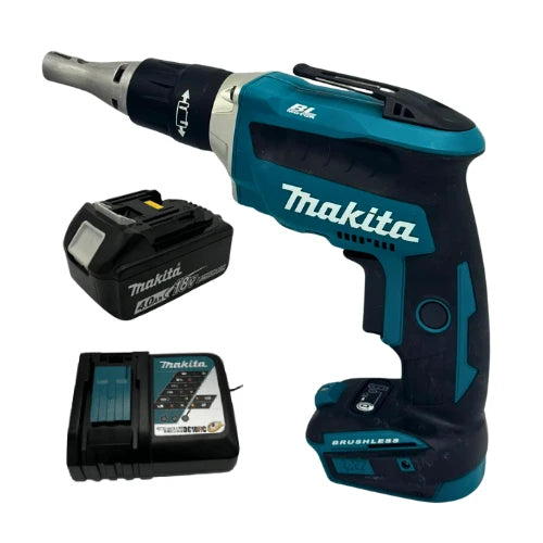 מברגת גבס 18V סוללה 4AH ומטען XSF03Z makita XSF03Z-1-4